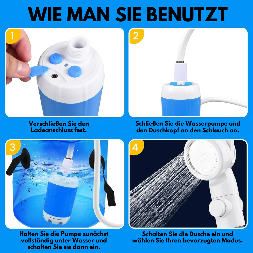 AquaJet™ – Tragbare Wasserlösung für den Außenbereich