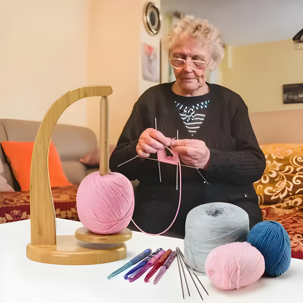 TwirlWeave™ – Verhedderungsfreier 360° Garn Organizer