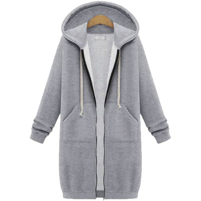 Zarah™ – Kuscheliger Damen Fleece Zip Hoodie