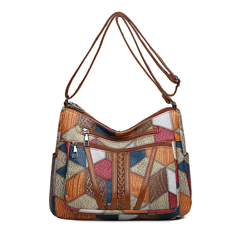 Kirsten™ – Geometrische Handtasche aus Veganem Leder
