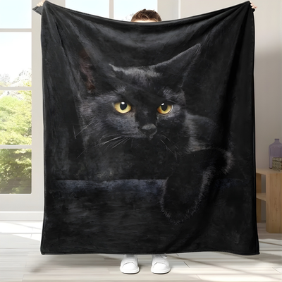 NightPurr™ – Elegante Schwarze Katzen Kuscheldecke