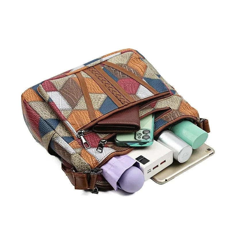 Kirsten™ – Geometrische Handtasche aus Veganem Leder