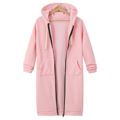 Zarah™ – Kuscheliger Damen Fleece Zip Hoodie