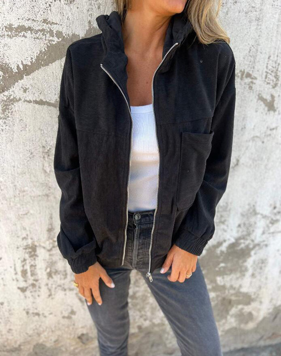 Aida™ – Hoodie aus Velours im Retro-Stil