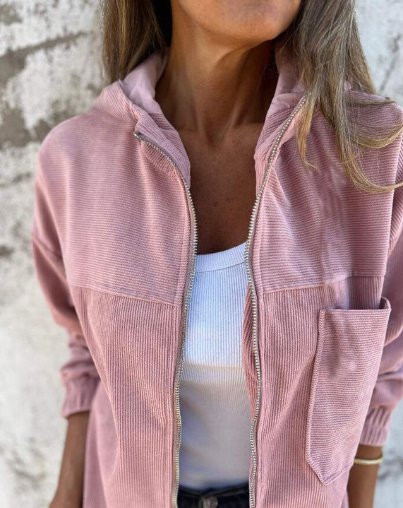 Aida™ – Hoodie aus Velours im Retro-Stil