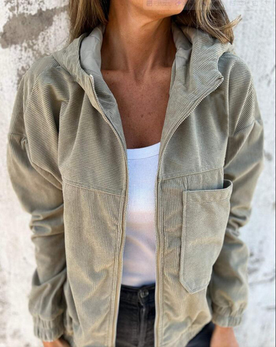 Aida™ – Hoodie aus Velours im Retro-Stil