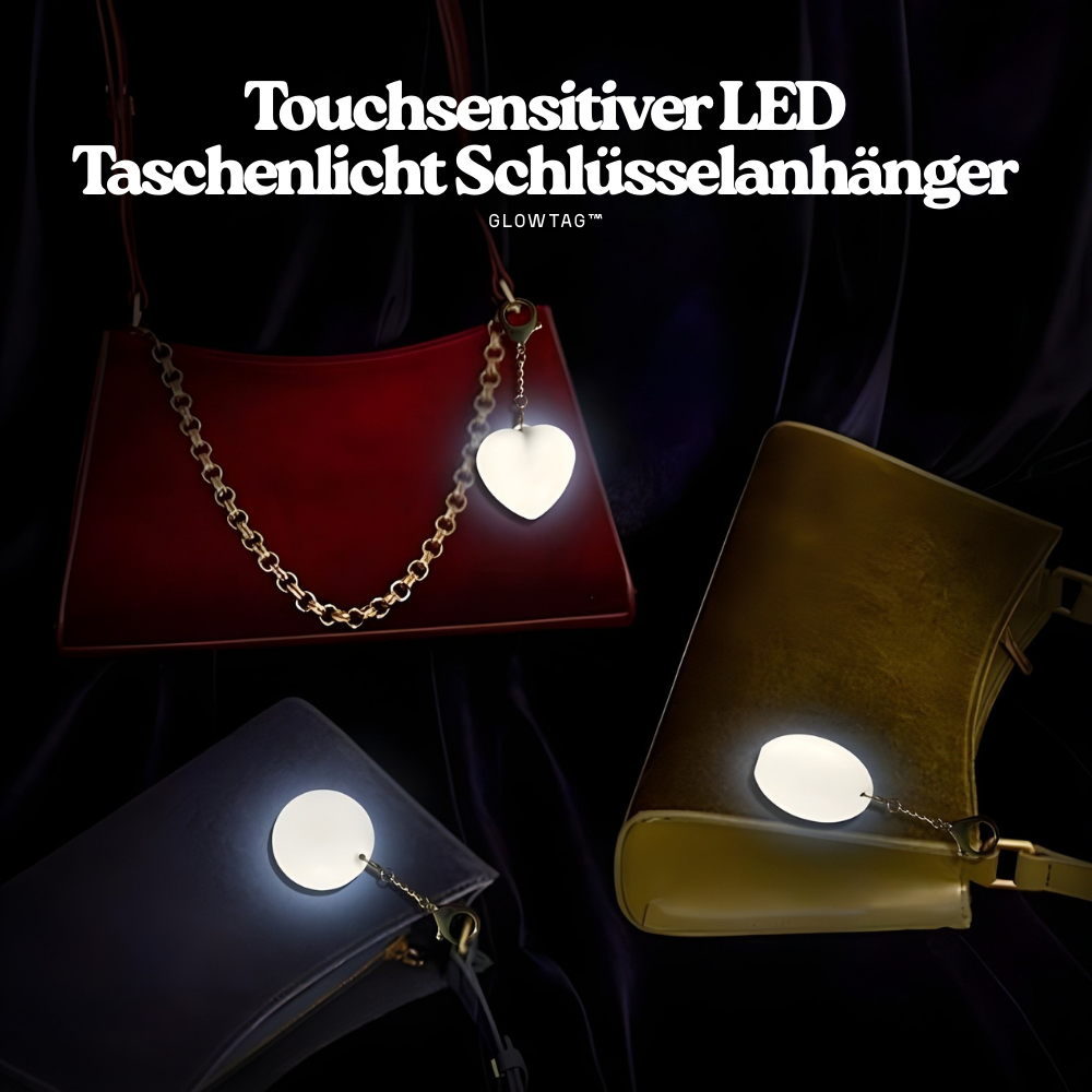 GlowTag™ – Touchsensitiver LED Taschenlicht Schlüsselanhänger