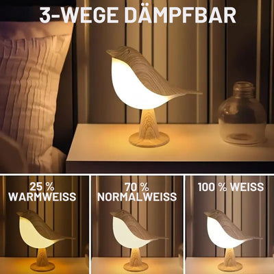 ZenGlow™ – Elegante Nachttischlampe im Vogel-Design