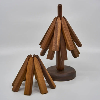 Trivetree™ - Handgefertigter Untersetzer Aus Holz