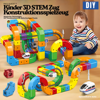 RailQuest™ – Kinder 3D STEM Zug Konstruktionsspielzeug