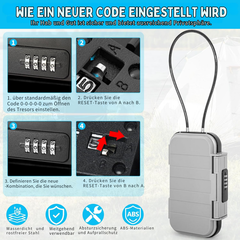 LockMate™ - Tragbare Sicherheitsschließfächer