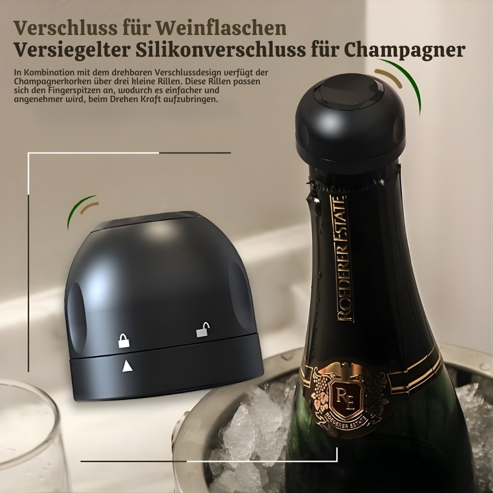 VinoLock™ – Luftdichter Flaschenverschluss für Wein & Getränke