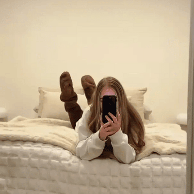 CozyKnee™ – Premium Knielange Warme Socken mit Gänsedaunen