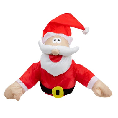 JollyCrash™ – Weihnachtsmann und Rentier Fenster-Crash Deko