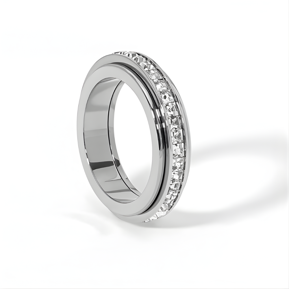 AuraSpin™ – Drehbarer Titan Fidget Ring