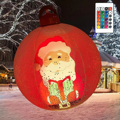GlitzGlobe™ – Aufblasbare LED Weihnachtsleuchtkugel Dekoration