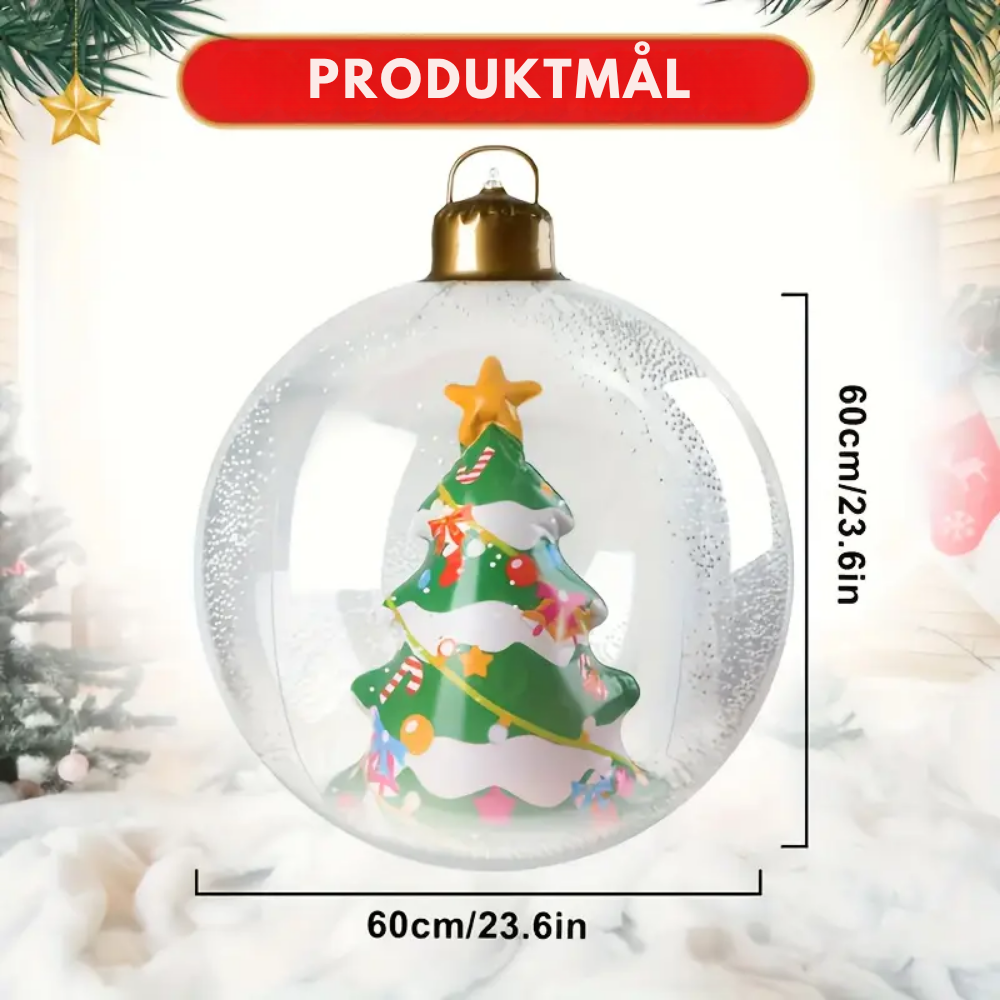 GlitzGlobe™ – Aufblasbare LED Weihnachtsleuchtkugel Dekoration