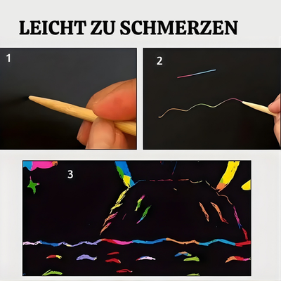 ArtWhirl™ – Magisches Regenbogen-Skizzenbuch mit Bleistift
