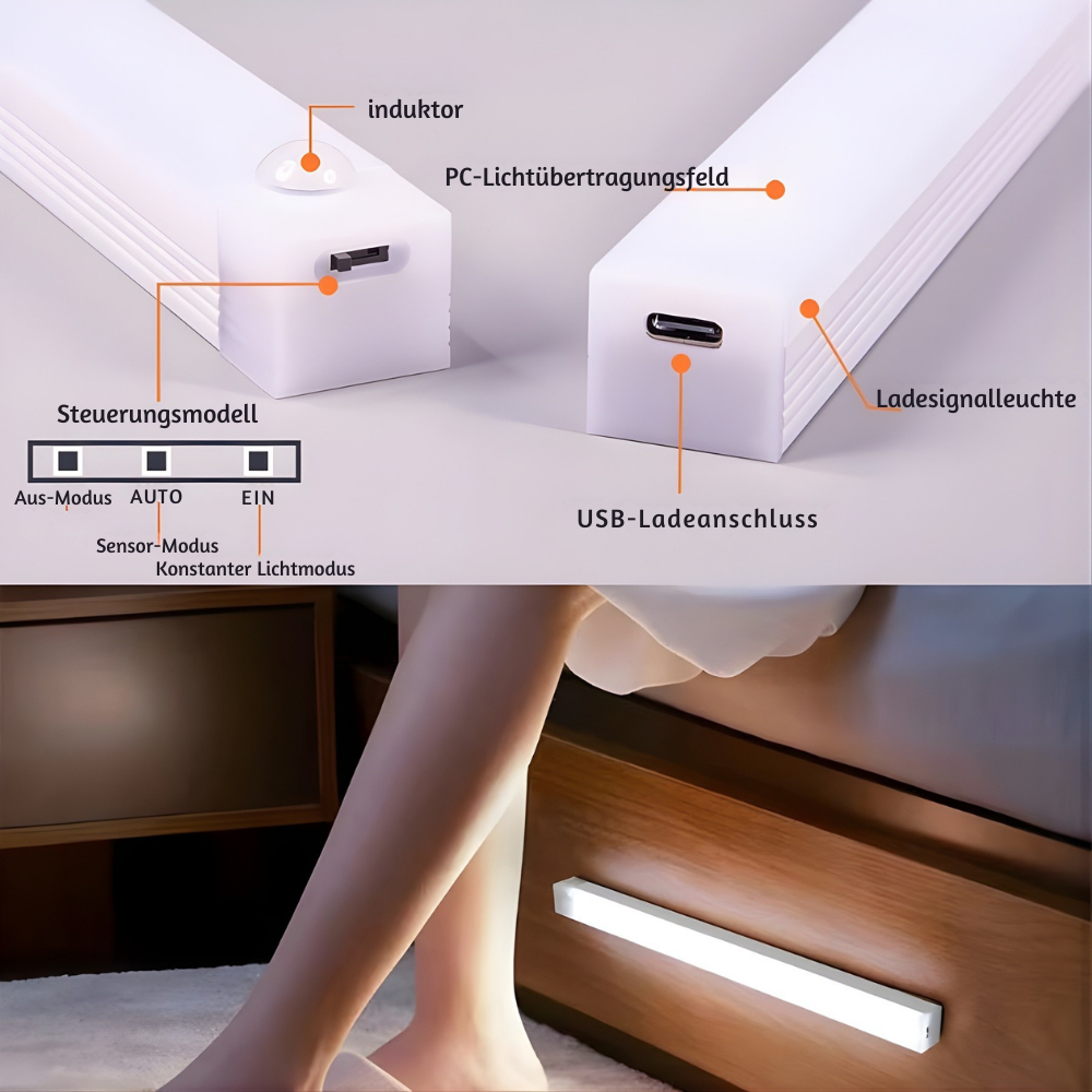 LumoBar™ – Intelligente Magnetische LED-Lichtleiste