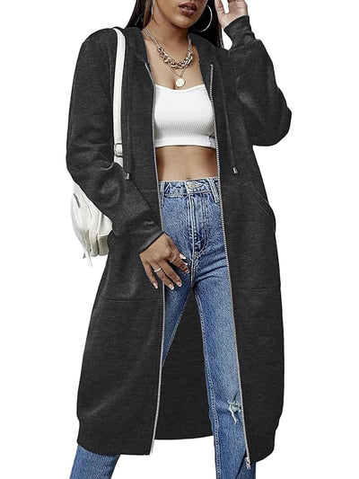 Zarah™ – Kuscheliger Damen Fleece Zip Hoodie