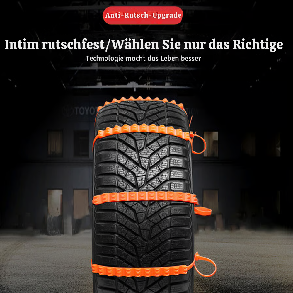 FrostRail™ – Universelle Winter Anti-Rutsch Schneeketten für Fahrzeuge