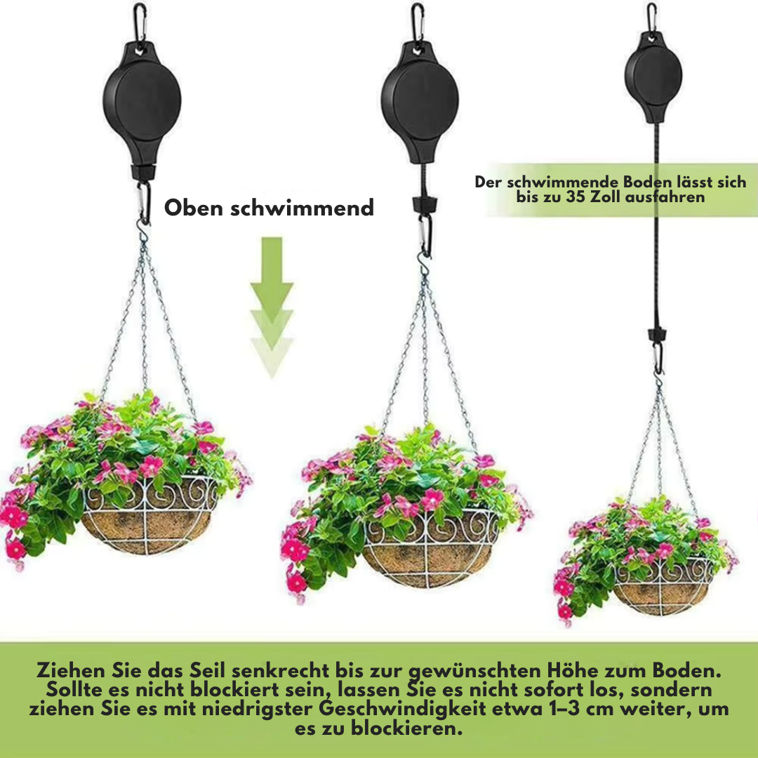 PlantLift™ – Müheloses Aufhängen & Gießen von Pflanzen
