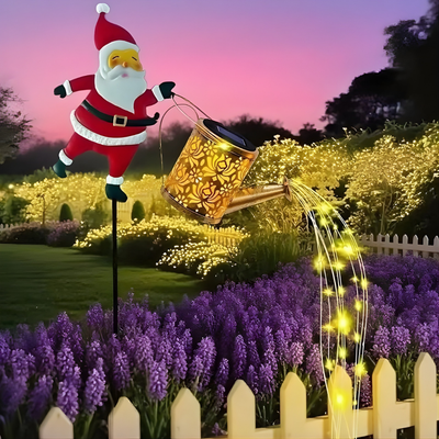 NoelPour™ – Solarbetriebene Weihnachtsmann Gießlampe