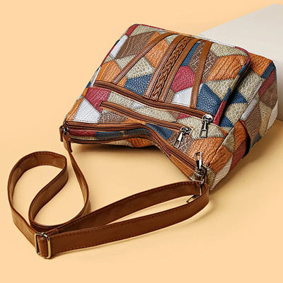 Kirsten™ – Geometrische Handtasche aus Veganem Leder
