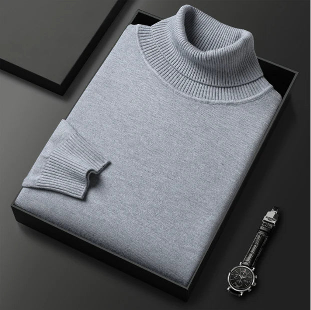 Paul™ – Premium Cashmere Rullekrave Sweater til Mænd