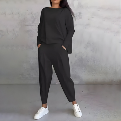 Camilla™ – Leichtes Damen 2-teiliges Loungewear Set mit Langarm