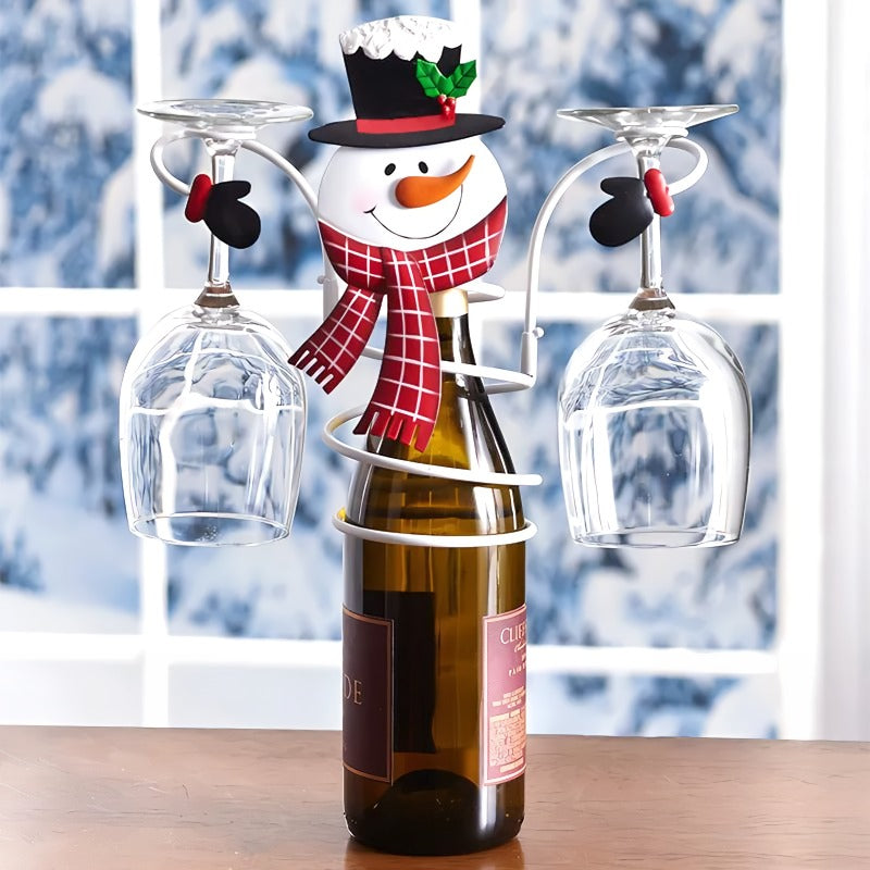 HollyHost™ – Weihnachts Weinflaschen- und Glashalter