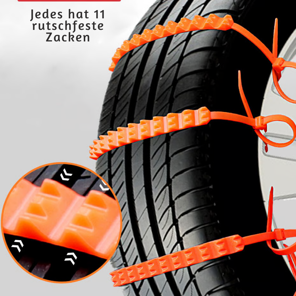FrostRail™ – Universelle Winter Anti-Rutsch Schneeketten für Fahrzeuge