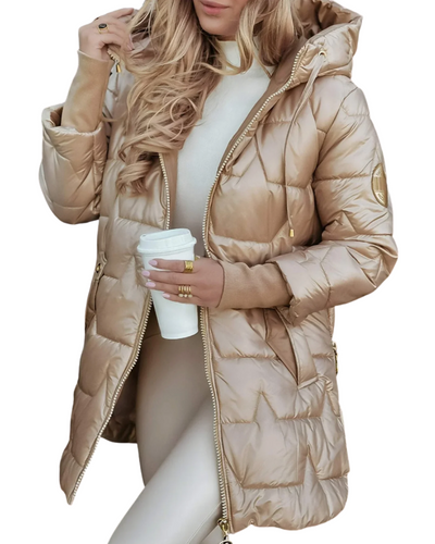 Elise™ – Elegante Gemütliche Steppjacke mit Kapuze