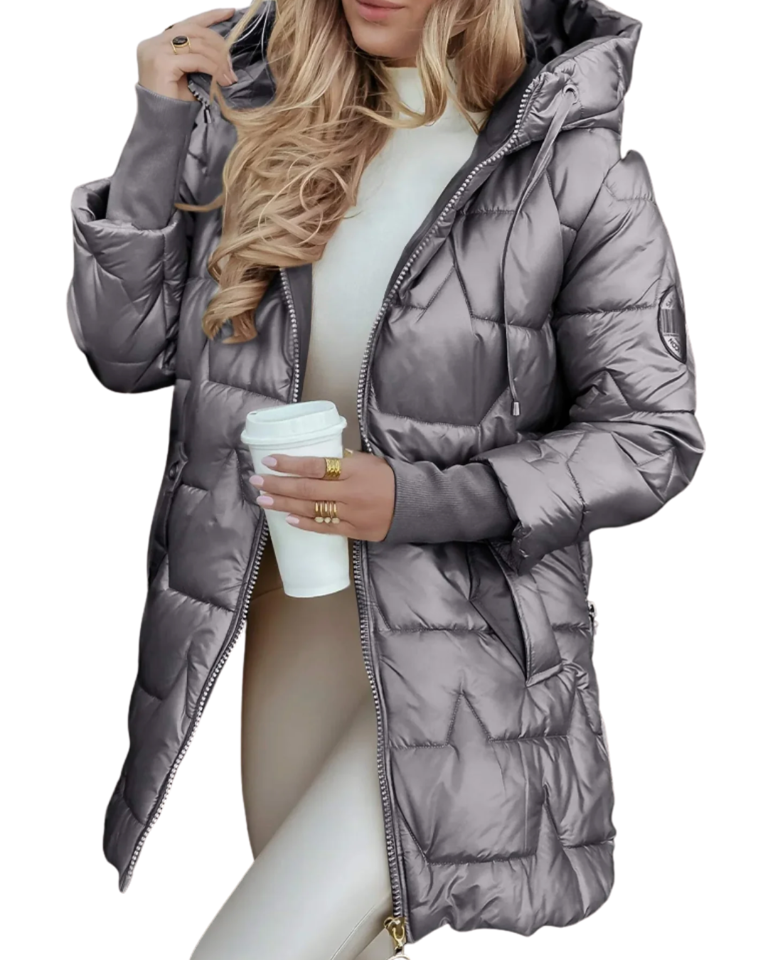 Elise™ – Elegante Gemütliche Steppjacke mit Kapuze