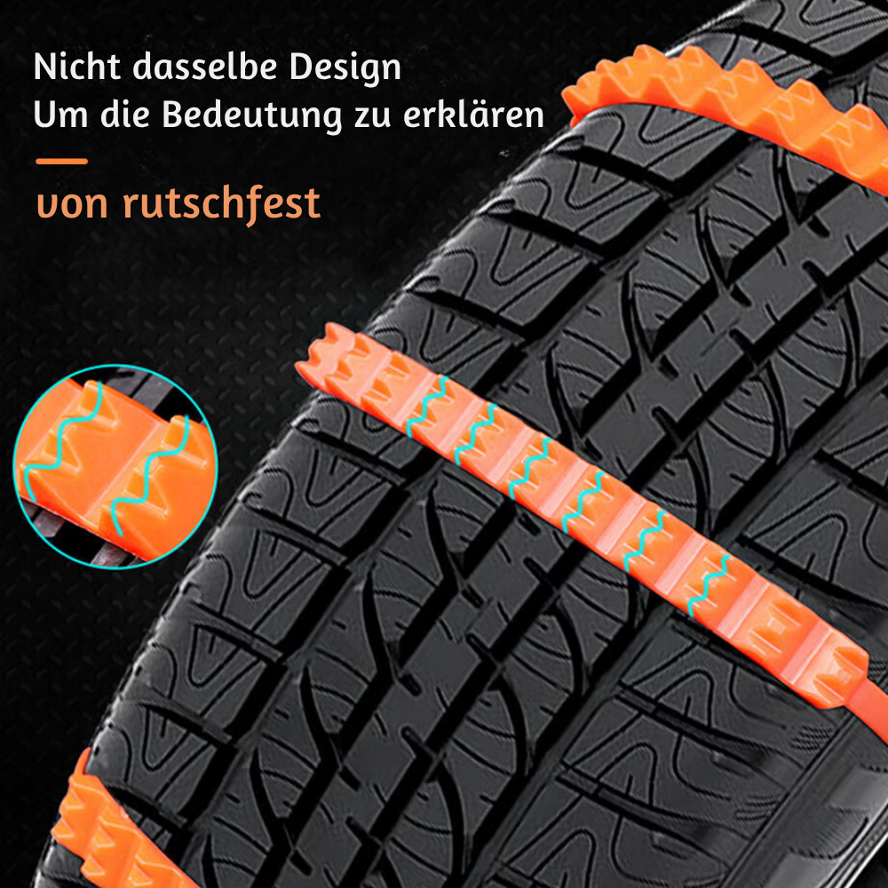 FrostRail™ – Universelle Winter Anti-Rutsch Schneeketten für Fahrzeuge