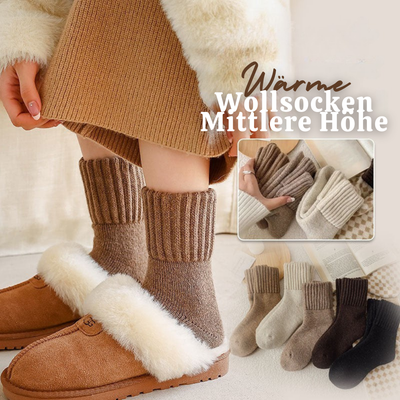EverWarm™ – Premium Gemütliche Mittel lange Wollsocken