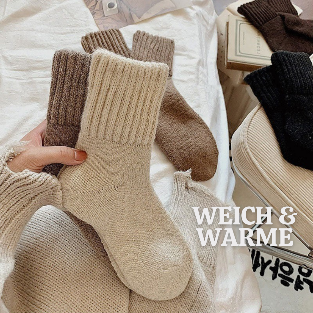 EverWarm™ – Premium Gemütliche Mittel lange Wollsocken