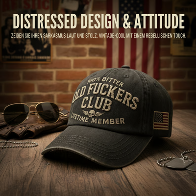 CynicClub™ – Vintage Humorvolle Bestickte Baseballkappe