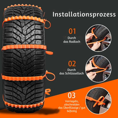 FrostRail™ – Universelle Winter Anti-Rutsch Schneeketten für Fahrzeuge