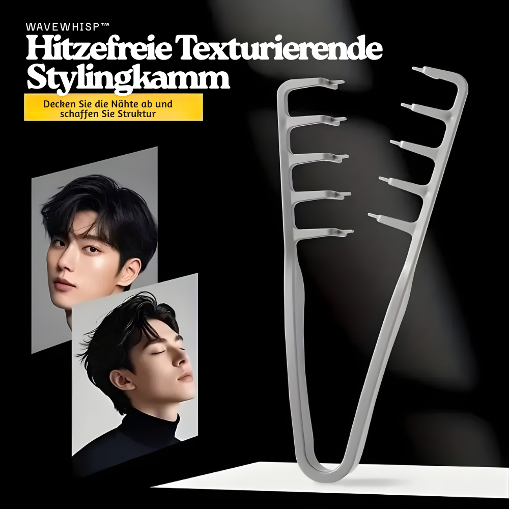WaveWhisp™ – Hitzefreie Texturierende Stylingkamm