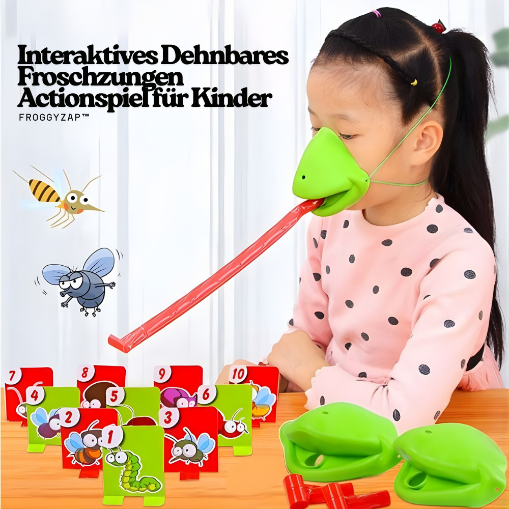 FroggyZap™ – Interaktives Dehnbares Froschzungen Actionspiel für Kinder