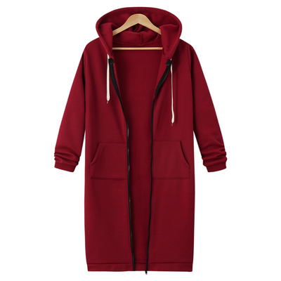 Zarah™ – Kuscheliger Damen Fleece Zip Hoodie