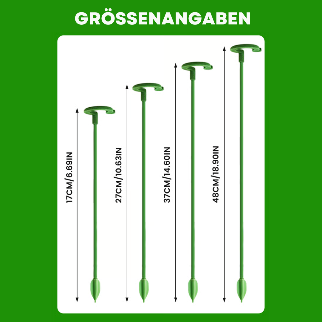 PlantGuard™ - 10 Stück langlebige Pflanzenstützklammern