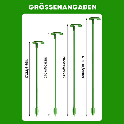 PlantGuard™ - 10 Stück langlebige Pflanzenstützklammern