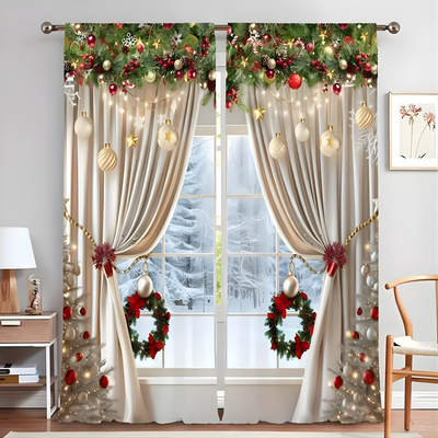 EverJolly™ – Eleganter Festlicher Weihnachtsvorhang