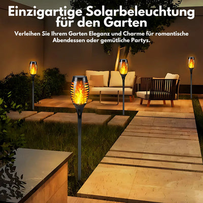 Glowvia™ – Realistische solarbetriebene Flammenfackel