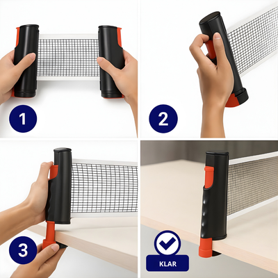 RallyGo™ – Tragbares Komplettes Tischtennis Set