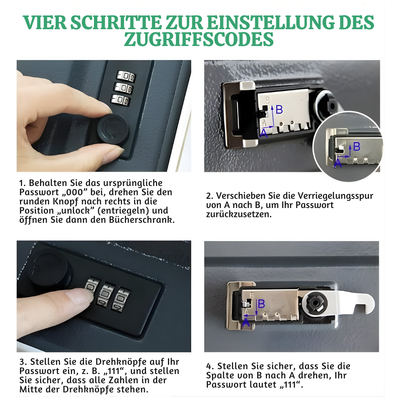 PageVault™ – Getarnte Buchstil Sicherheitskassette