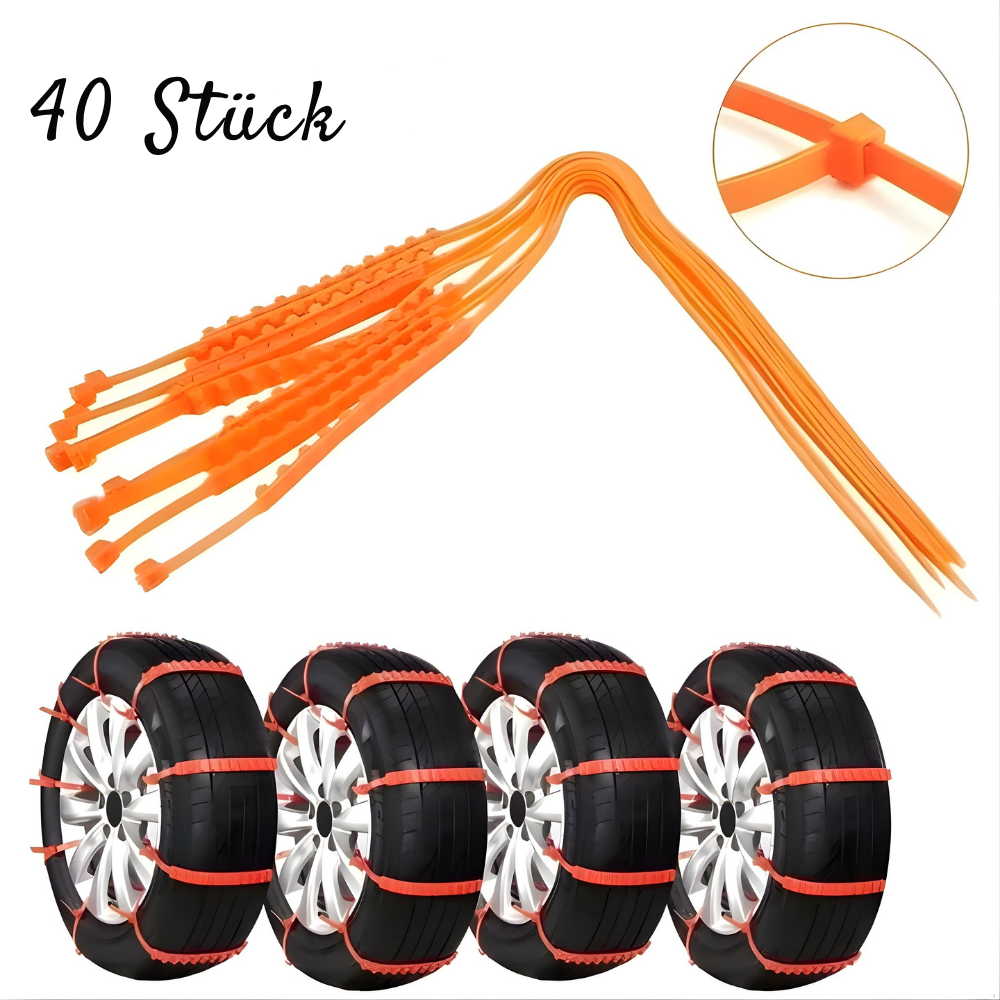 FrostRail™ – Universelle Winter Anti-Rutsch Schneeketten für Fahrzeuge