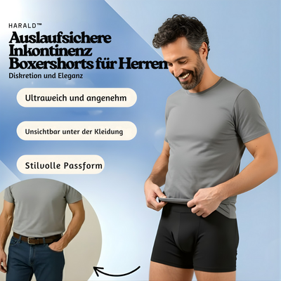Harald™ – Auslaufsichere Inkontinenz Boxershorts für Herren